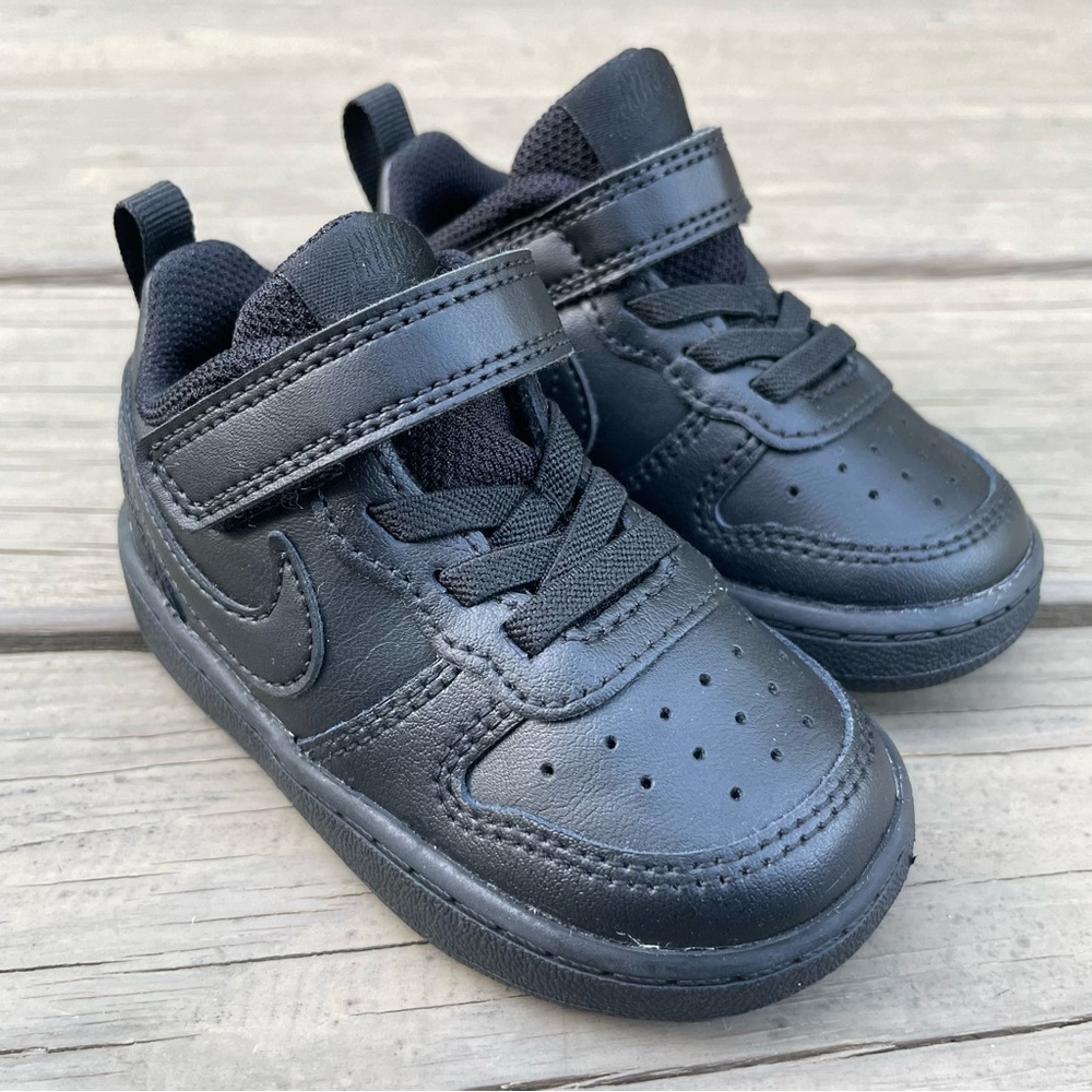 Nike Court Borough Low 2 in black Toddler Shoes size 5C - Picture 4 of 16
